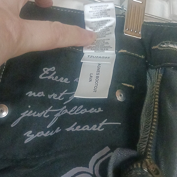 BCBG Maxazria Agnes Bootcut Denim in Lava charcoal gray size 26 - Picture 11 of 12